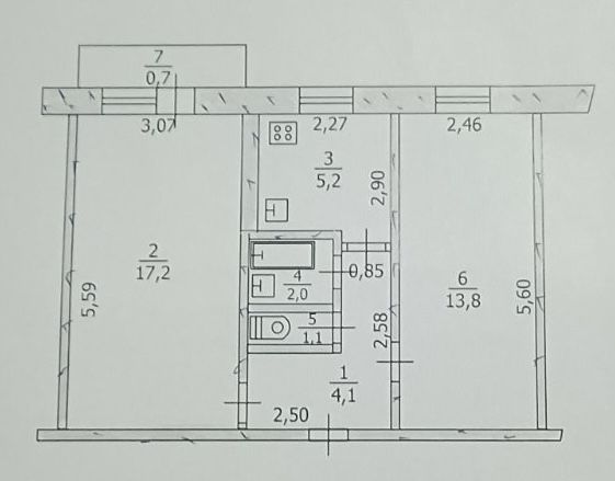 Купити квартиру в Павлоград на Findly.com.ua Квартира в Павлоград, ID 335627, фото №1