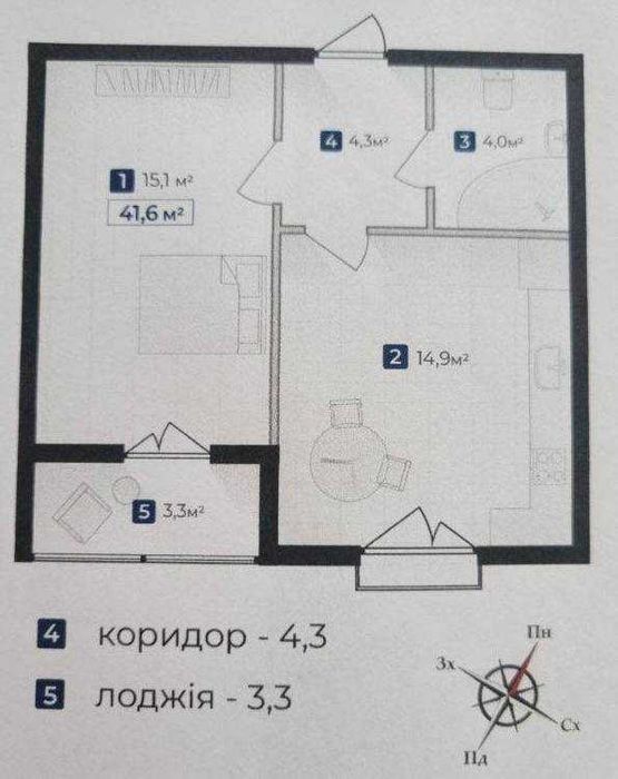 Квартира на ЖК Козацький в Івано-Франківську, ID 210873, фото №9