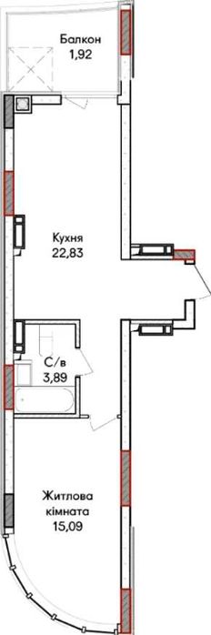 Квартира на вул. 41 в Київ, ID 231215, фото №5