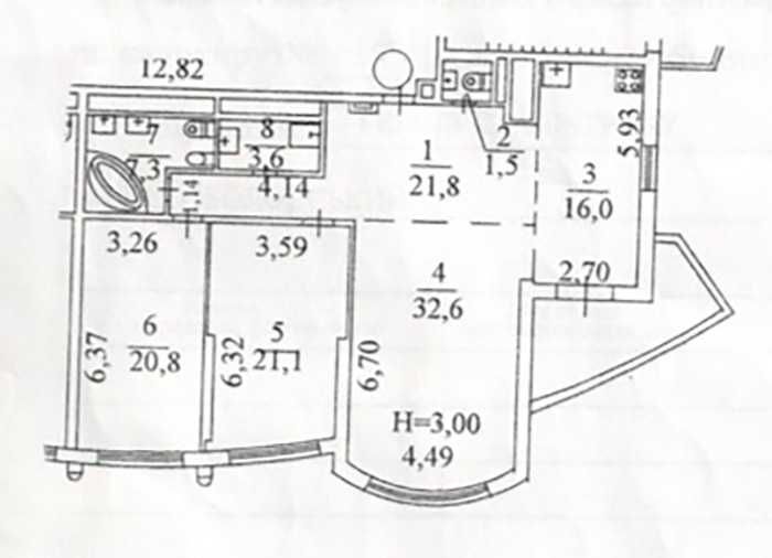 Квартира на вул. Володимира Івасюка, 12е в Києві, ID 166430, фото №13
