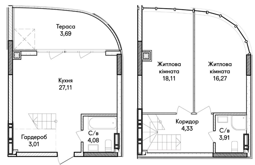 Квартира на вул. Набережна, 40 в Києві, ID 257807, фото №2