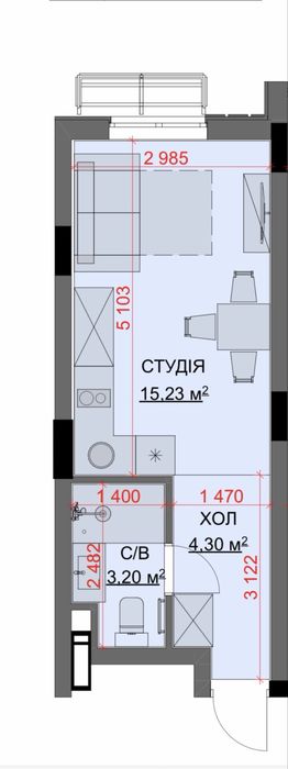 Квартира на Буча в Києві, ID 235767, фото №1