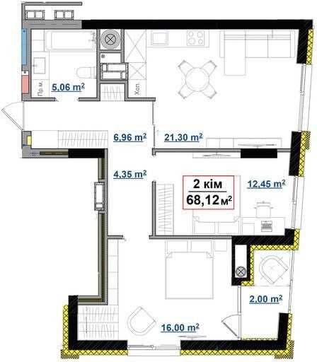 Квартира на ЖК Park Avenue в Івано-Франківську, ID 278041, фото №7