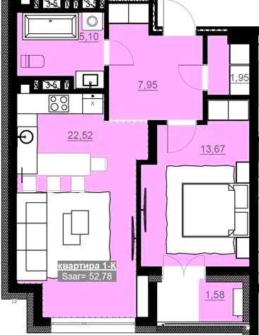Квартира на вул. Вовчинецька, 55 в Івано-Франківську, ID 302603, фото №11