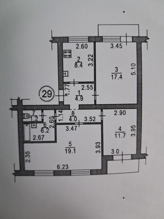 Квартира на Комунарський в Запоріжжі, ID 166216, фото №1