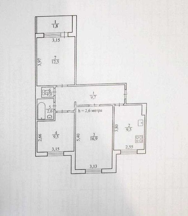 Квартира на мікрорайон Індустріальний в Кривому Розі, ID 204831, фото №12