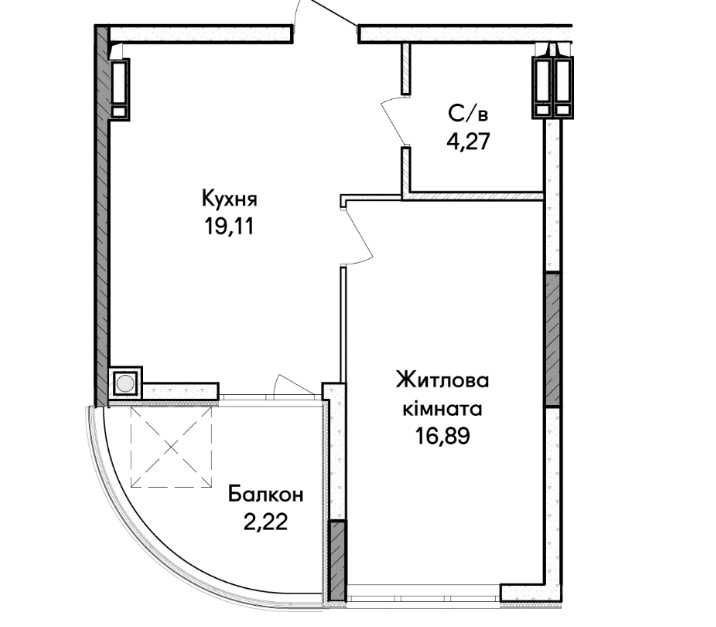 Квартира на вул. Синергія Сіті, 42 в Києві, ID 359185, фото №8