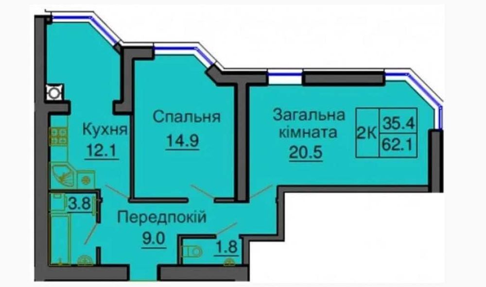 Квартира на вул. Сковороди, 16 в Київ, ID 285240, фото №2