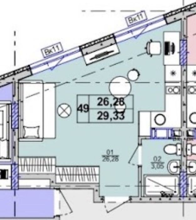 Квартира на Біля метро Васильківська в Києві, ID 260033, фото №6