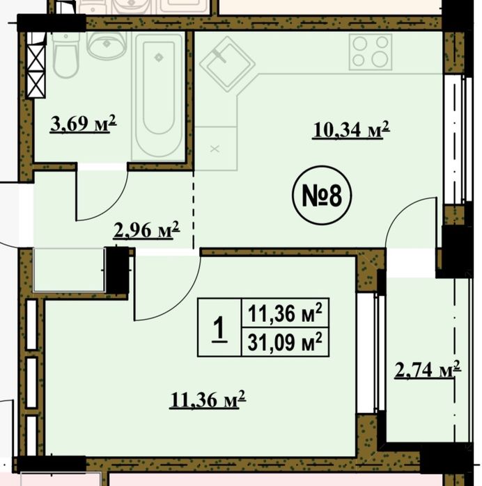 Квартира на ЖК «4ROOM» в Києві, ID 201208, фото №6