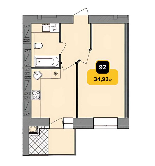 Квартира на вул. Інститутська в Хмельницький, ID 240457, фото №3
