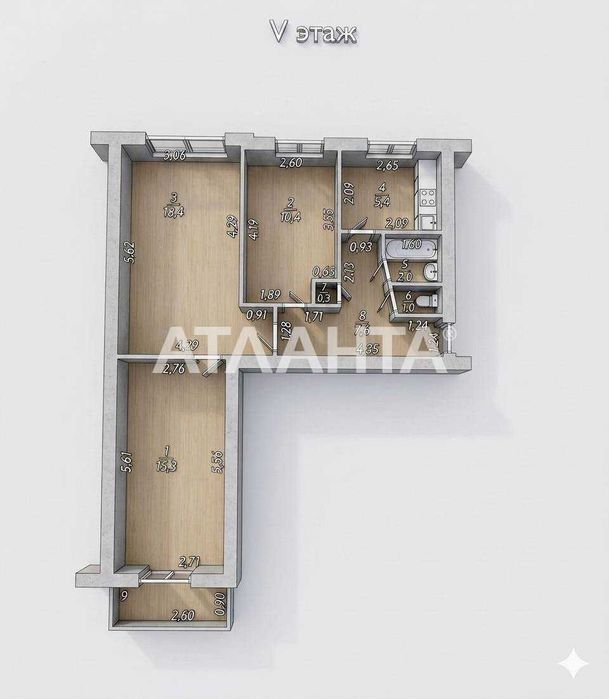 Квартира на ЖК Альтаир-3 в Одесі, ID 181634, фото №3