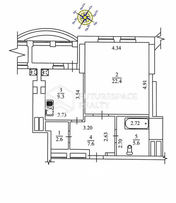 Квартира на бул. М. Міхновського, 14-16 в Києві, ID 208056, фото №15