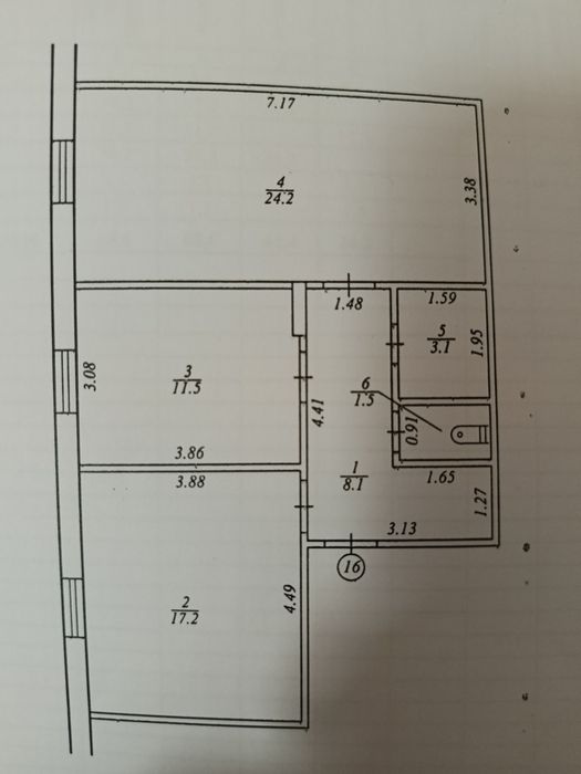 Квартира на вул. Петра Олійника, 46 в Дніпро, ID 175940, фото №1