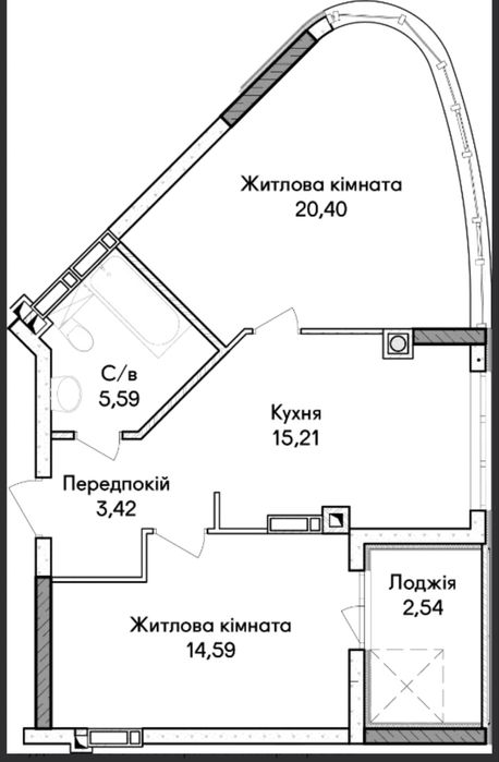 Квартира на ЖК Синергія Сіті в Києві, ID 227244, фото №2