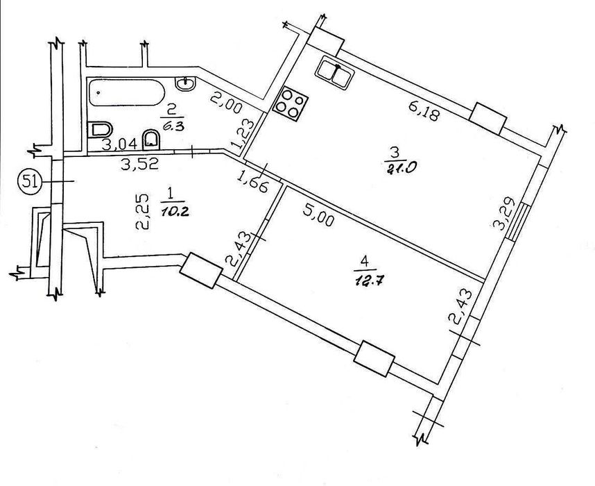 Квартира на пров. О. Яроша, 20 в Харкові, ID 259810, фото №24