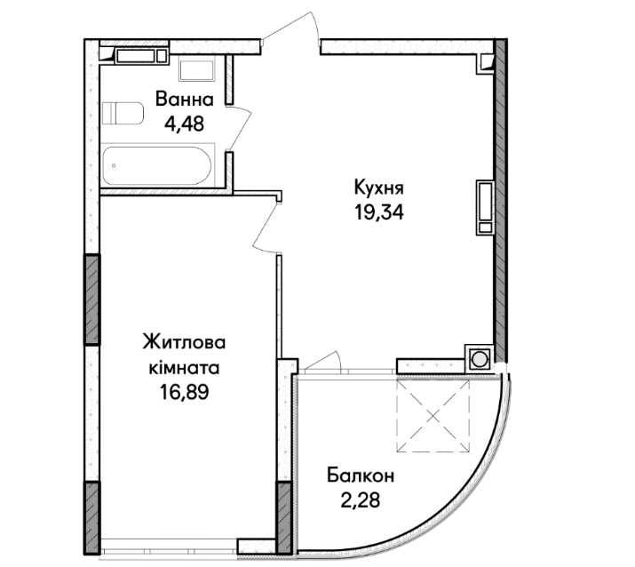 Квартира на вул. Будинок 39 в Києві, ID 226679, фото №4