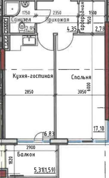 Квартира на вул. Дачна в Одесі, ID 184451, фото №2