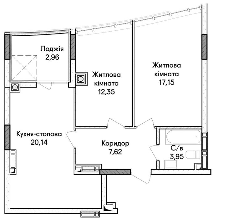 Квартира на вул. Ірпінь, 39 в Києві, ID 257792, фото №2