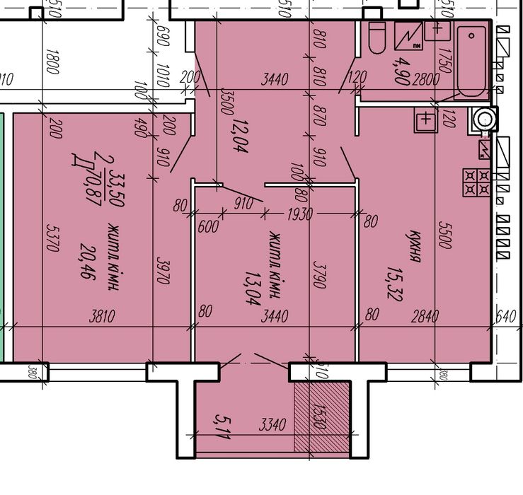 Квартира на ЖК "Smart Fort" в Кам'янець-Подільський, ID 293123, фото №3