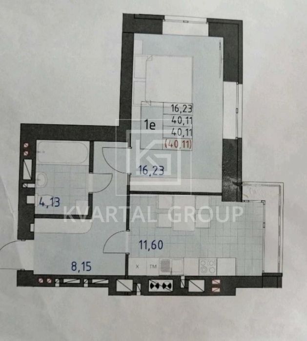 Квартира на вул. Миколи Мозгового, 2 в Києві, ID 241070, фото №11