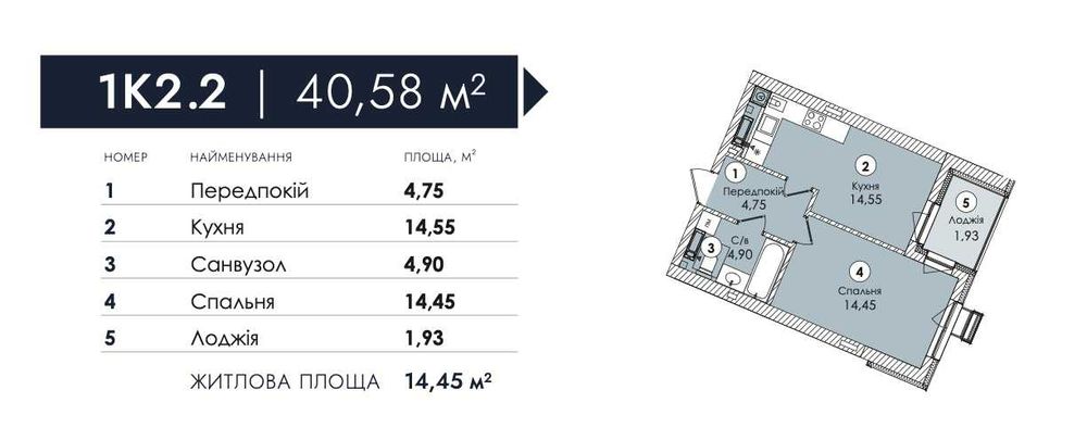 Квартира на ЖК Атмосфера Преміум в Києві, ID 249920, фото №5
