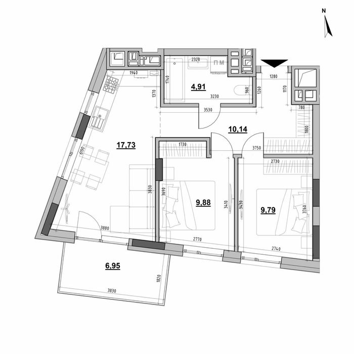 Квартира на ЖК Ріел Сіті в Львові, ID 176370, фото №5