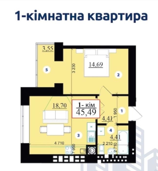 Квартира на ЖК Липки 2 в Івано-Франківську, ID 181425, фото №8