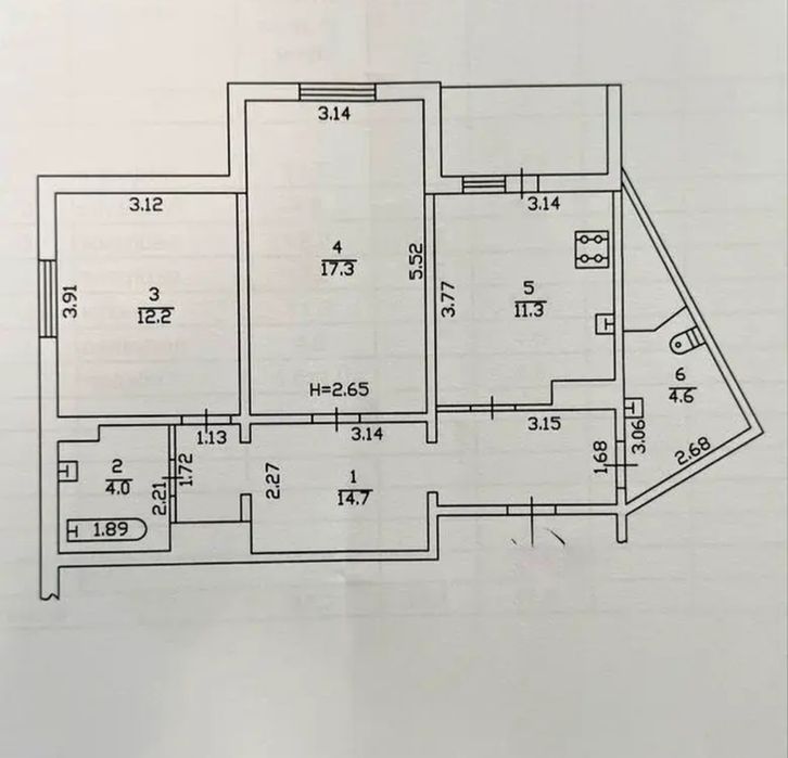 Квартира на вул. Милославська, 12 в Києві, ID 256307, фото №7