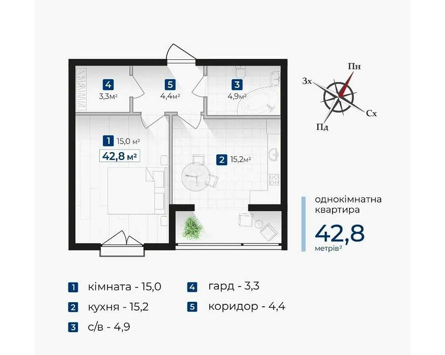 Квартира на ЖК м. Івано-Франківськ в Івано-Франківську, ID 196556, фото №3