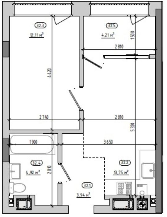 Квартира на вул. Величковського в Львові, ID 208762, фото №4