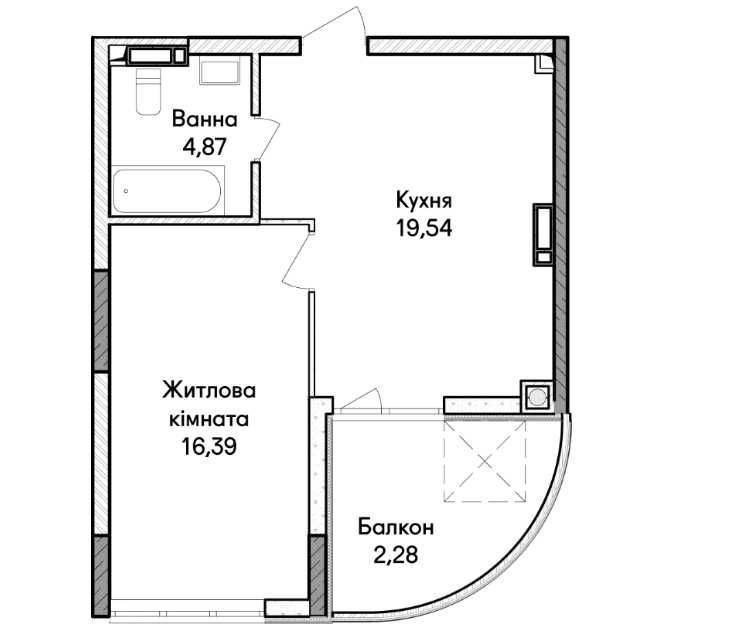 Квартира на ЖК Синергія Сіті в Києві, ID 282829, фото №6