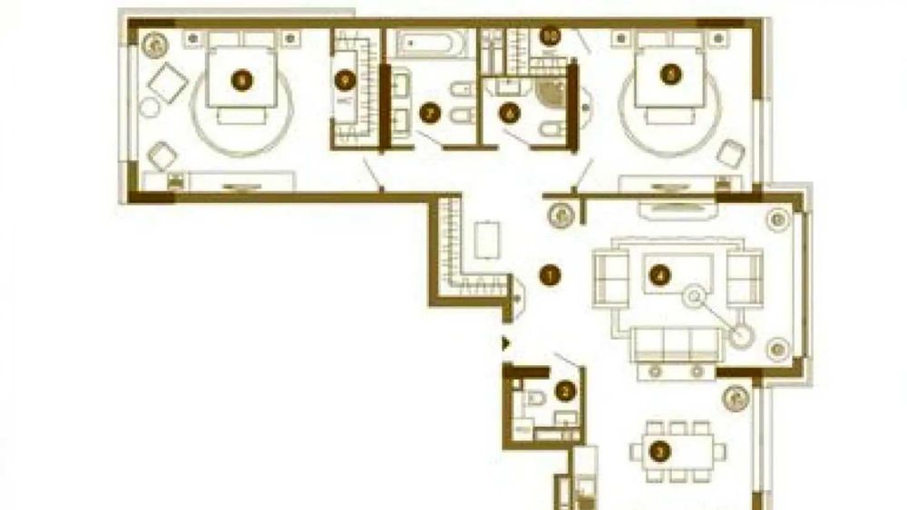 Квартира на ЖК Obolon Residences в Києві, ID 196221, фото №11