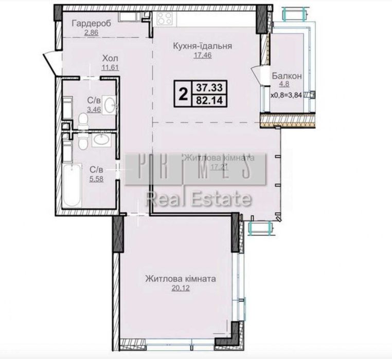 Квартира на вул. Андрія Верхогляда, 28 в Києві, ID 163466, фото №7