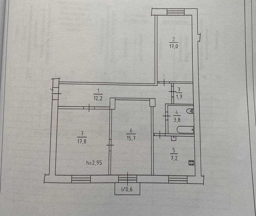 Квартира на поруч Крес 173 квартал в Кривому Розі, ID 262930, фото №17