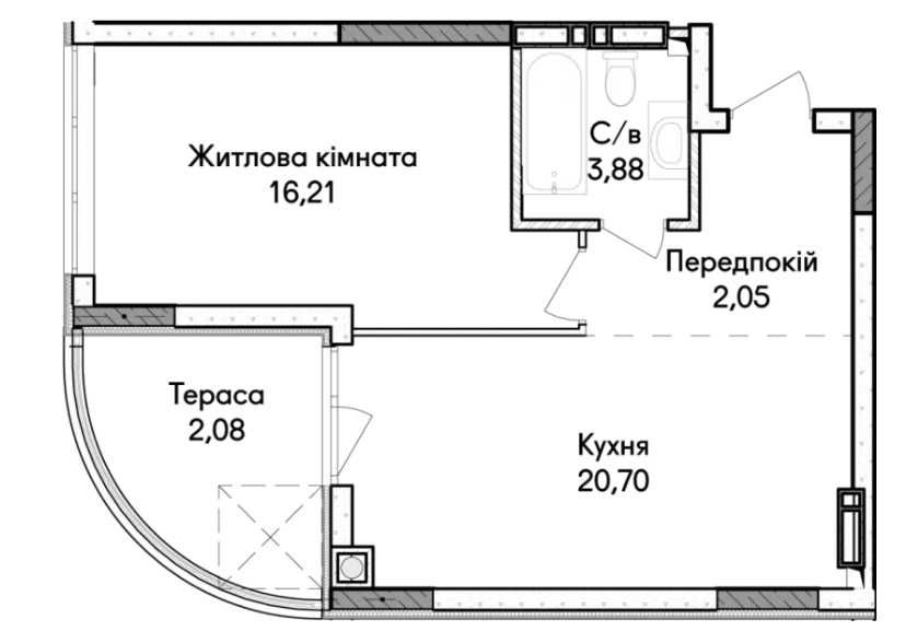 Квартира на Синергія Сіті в Києві, ID 232873, фото №5
