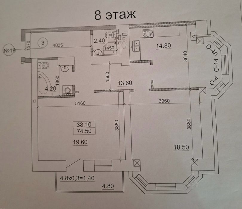 Квартира на не далеко от центра - до Дерибасовської 15 хвилин в Одесі, ID 180328, фото №23