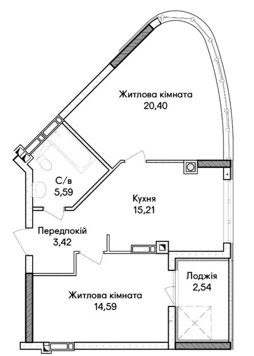 Квартира на вул. Ірпінь, 38 в Києві, ID 226945, фото №4