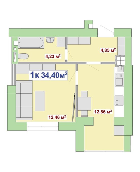 Квартира на біля парку Шевченка в Івано-Франківську, ID 194265, фото №5