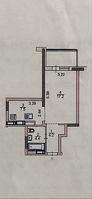 Квартира на вул. Драгоманова, 40з в Києві, ID 168329, фото №11