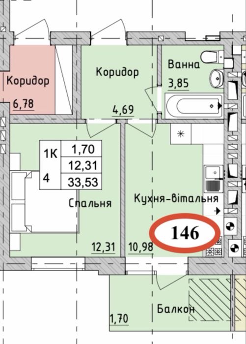 Квартира на ЖК Бургундія в Київ, ID 245713, фото №4