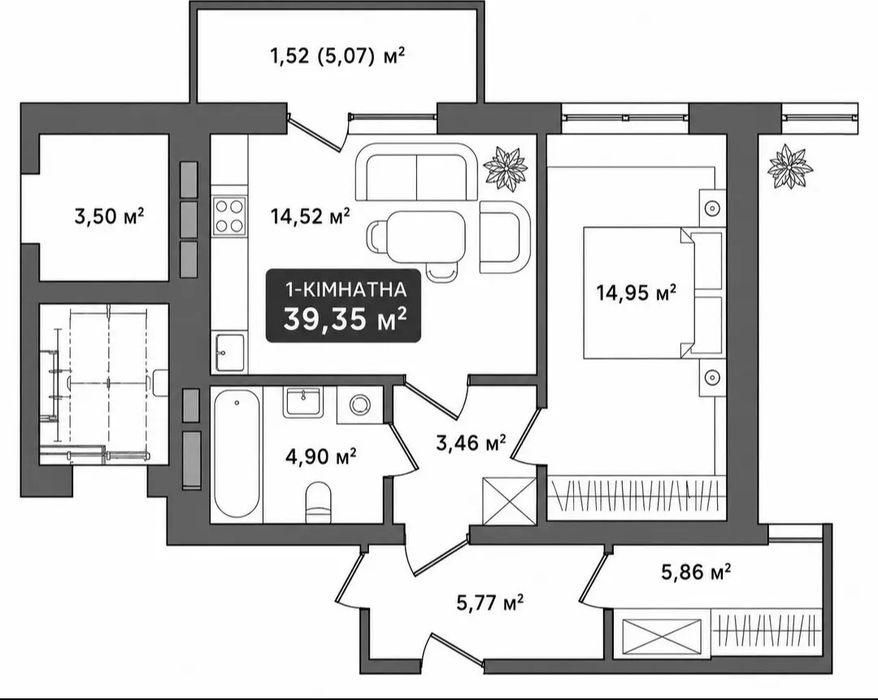 Квартира на ЖК Millennium River Club в Івано-Франківськ, ID 310261, фото №1
