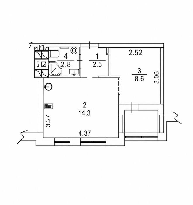 Квартира на вул. Салютна, 2 в Києві, ID 163720, фото №12