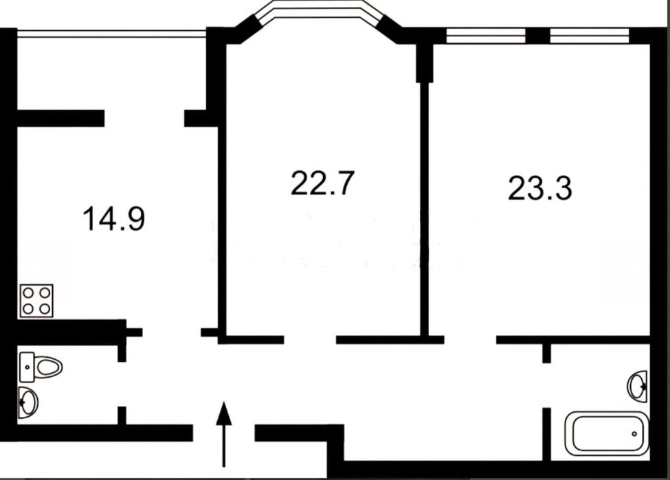 Квартира на вул. Дегтярна, 20 в Києві, ID 170178, фото №1