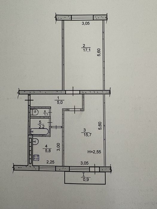 Квартира на вул. Кропивницького в Кривому Розі, ID 254916, фото №3