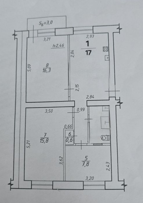 Квартира на вул. Металургів в Сумах, ID 292248, фото №15