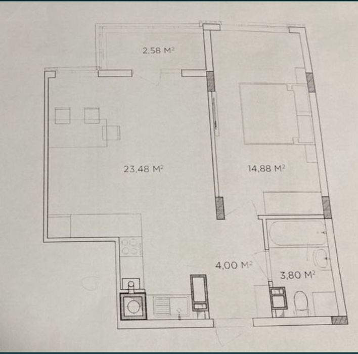 Квартира на вул. Боголюбова, 11а в Києві, ID 239375, фото №8