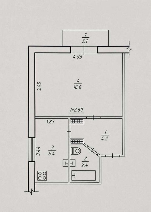 Квартира на вул. Харківська в Сумах, ID 292280, фото №15