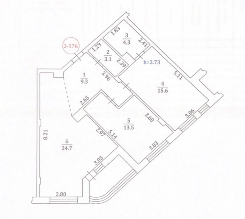 Квартира на вул. Тадея Рильського, 3 в Києві, ID 179316, фото №2