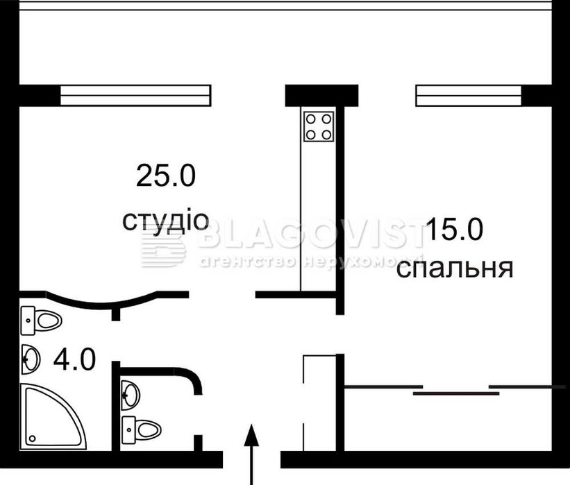 Квартира на вул. Лютеранська, 10А в Києві, ID 166855, фото №2